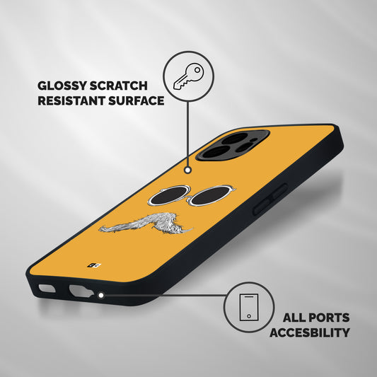 Goggle Man Shockproof Hybrid Protection (Metal + TPU) Back Case Cover
