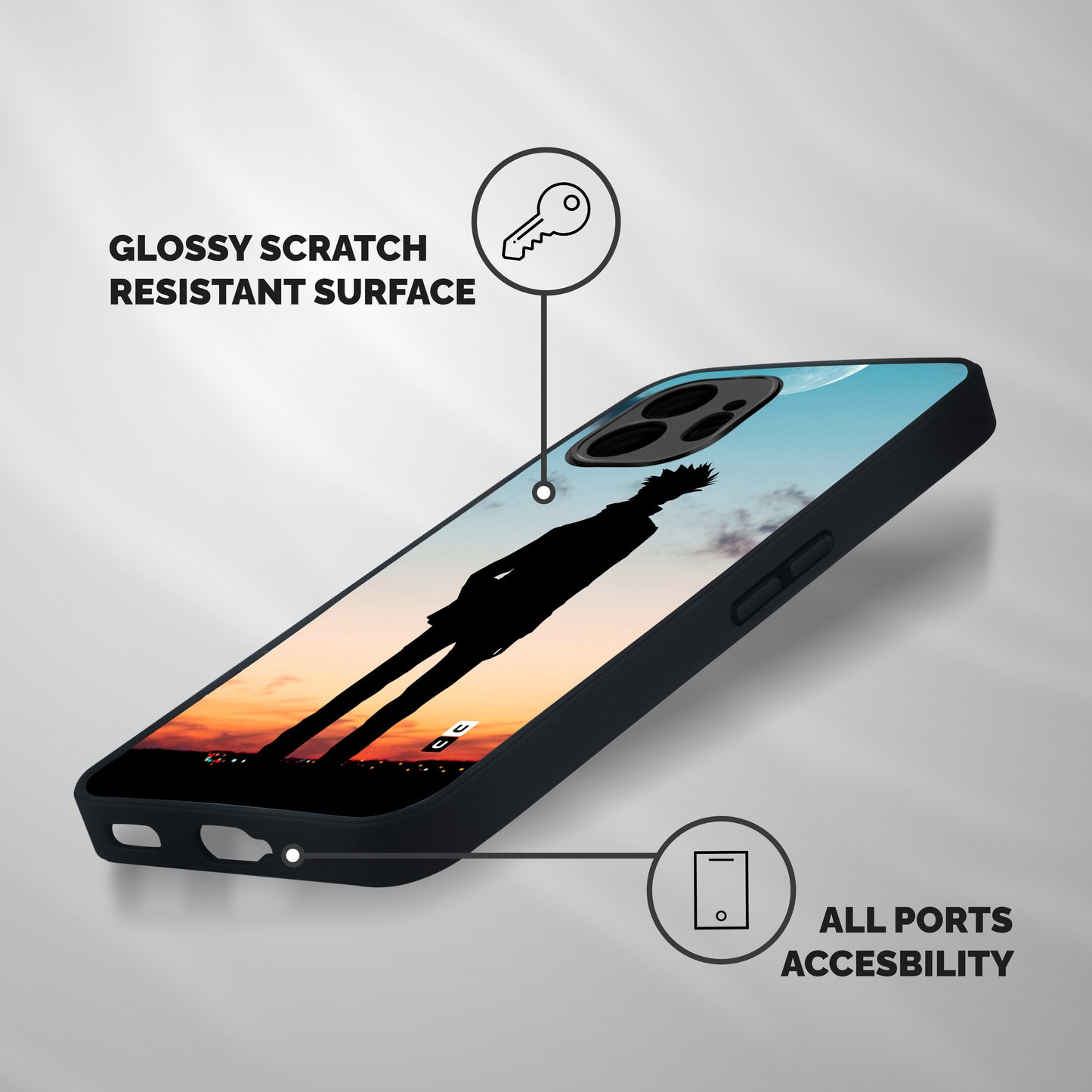 Gojo City Shockproof Hybrid Protection (Metal + TPU) Back Case Cover