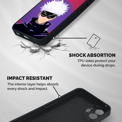 Gojo Lives Shockproof Hybrid Protection (Metal + TPU) Back Case Cover