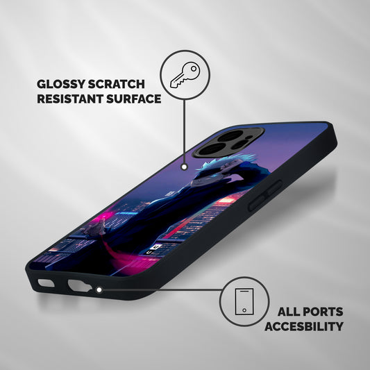 Gojo Looks Shockproof Hybrid Protection (Metal + TPU) Back Case Cover