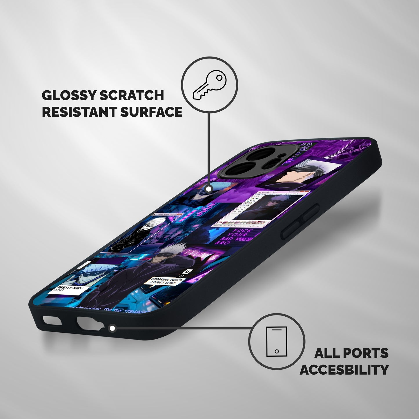 Gojo Quotes Bundle Shockproof Hybrid Protection (Metal + TPU) Back Case Cover