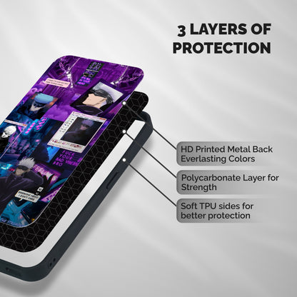 Gojo Quotes Bundle Shockproof Hybrid Protection (Metal + TPU) Back Case Cover