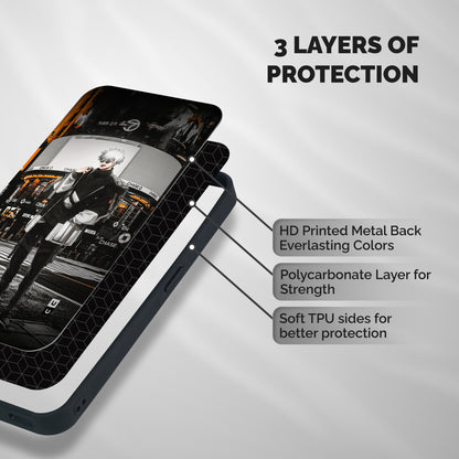 Gojo Shopping Shockproof Hybrid Protection (Metal + TPU) Back Case Cover