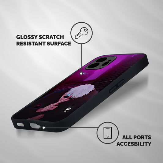 Gojo Sits Shockproof Hybrid Protection (Metal + TPU) Back Case Cover