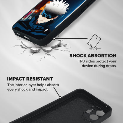 Gojo Smiles Shockproof Hybrid Protection (Metal + TPU) Back Case Cover