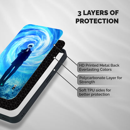 Gojo Swag Shockproof Hybrid Protection (Metal + TPU) Back Case Cover