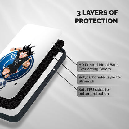 Goku Playing Goku Shockproof Hybrid Protection (Metal + TPU) Back Case Cover
