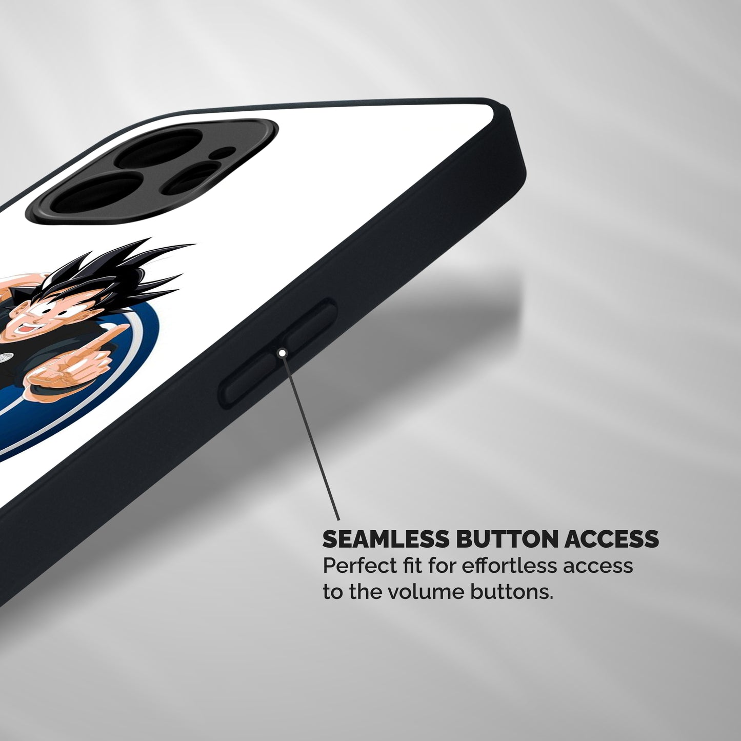Goku Playing Goku Shockproof Hybrid Protection (Metal + TPU) Back Case Cover