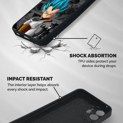 Goku Vegeta Art Shockproof Hybrid Protection (Metal + TPU) Back Case Cover