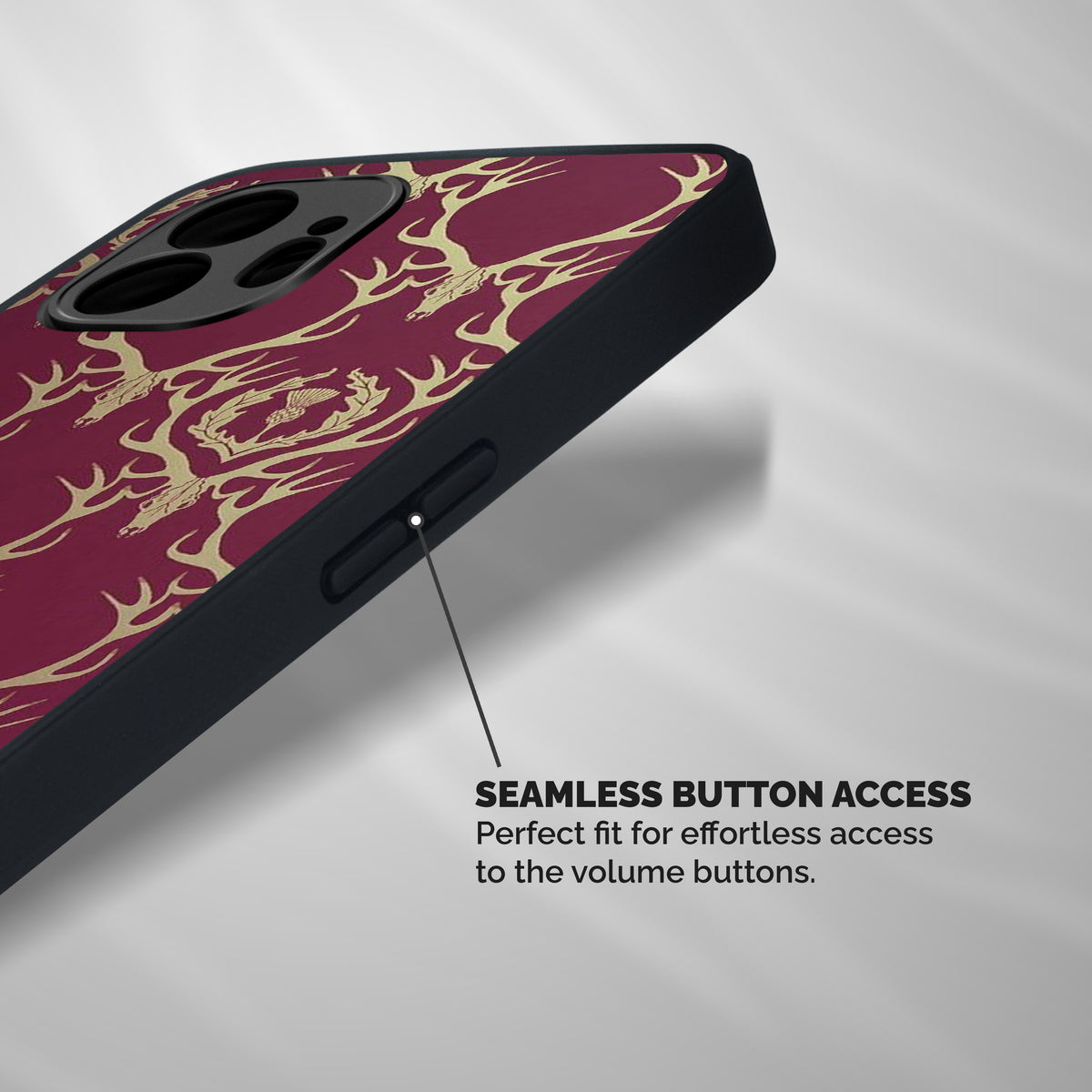 Golden Bull Design Shockproof Hybrid Protection (Metal + TPU) Back Case Cover