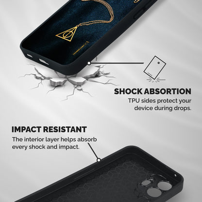 Golden Chain Shockproof Hybrid Protection (Metal + TPU) Back Case Cover