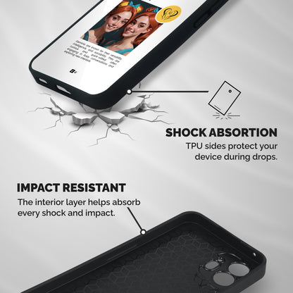 Golden Gemini Shockproof Hybrid Protection (Metal + TPU) Back Case Cover