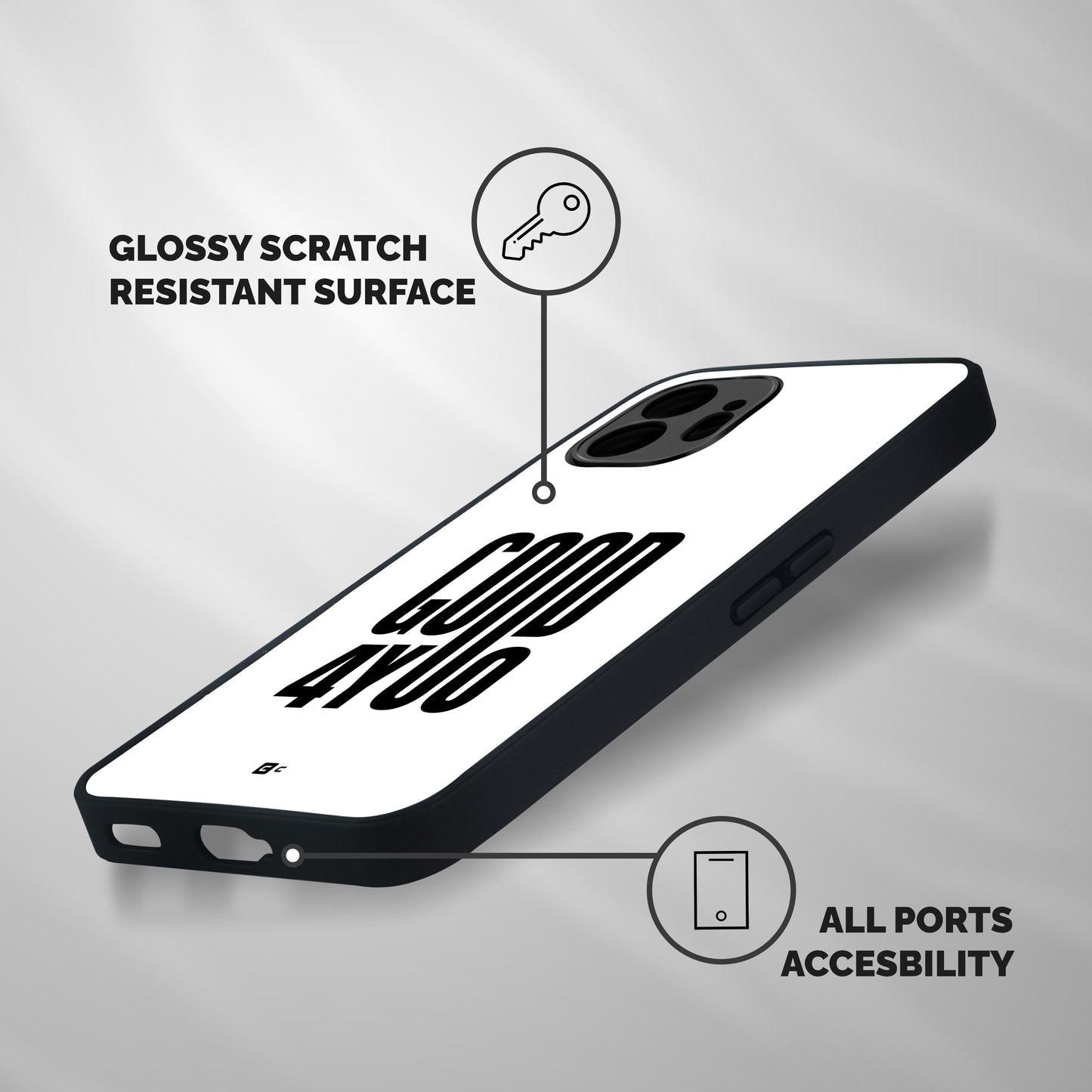 Good For You Shockproof Hybrid Protection (Metal + TPU) Back Case Cover