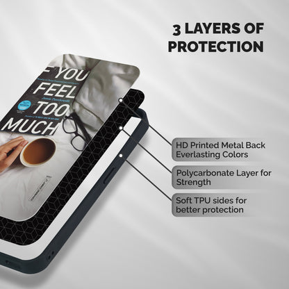 Good Reads And Coffee Shockproof Hybrid Protection (Metal + TPU) Back Case Cover