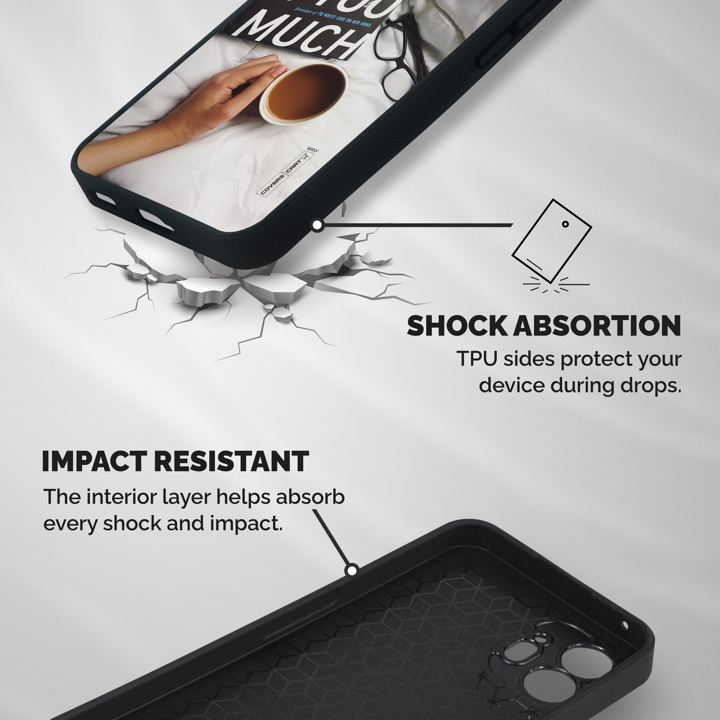 Good Reads And Coffee Shockproof Hybrid Protection (Metal + TPU) Back Case Cover