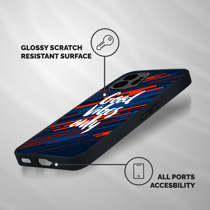 Good Vibes Only Shockproof Hybrid Protection (Metal + TPU) Back Case Cover