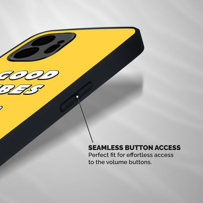 Good Vibes Victory Shockproof Hybrid Protection (Metal + TPU) Back Case Cover