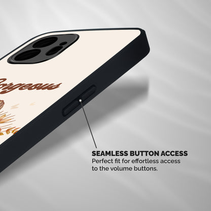 Gorgeous Girl Shockproof Hybrid Protection (Metal + TPU) Back Case Cover