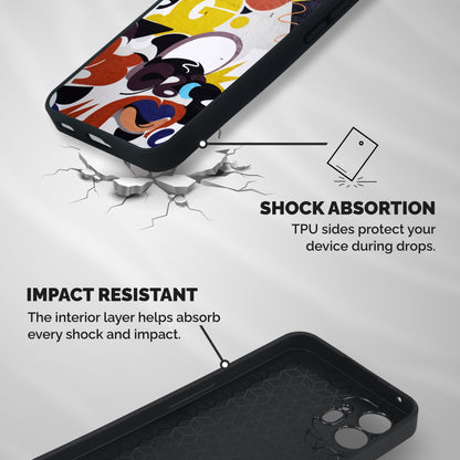 Graffiti Wall Shockproof Hybrid Protection (Metal + TPU) Back Case Cover