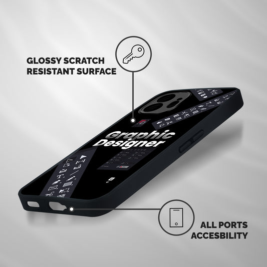 Graphic Designer Tools Shockproof Hybrid Protection (Metal + TPU) Back Case Cover