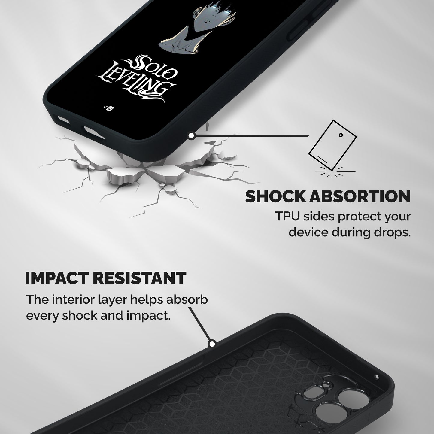 Great Arise Shockproof Hybrid Protection (Metal + TPU) Back Case Cover