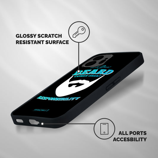 Great Beard Shockproof Hybrid Protection (Metal + TPU) Back Case Cover