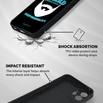 Great Beard Shockproof Hybrid Protection (Metal + TPU) Back Case Cover