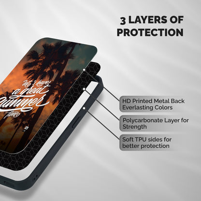 Great Summer Shockproof Hybrid Protection (Metal + TPU) Back Case Cover