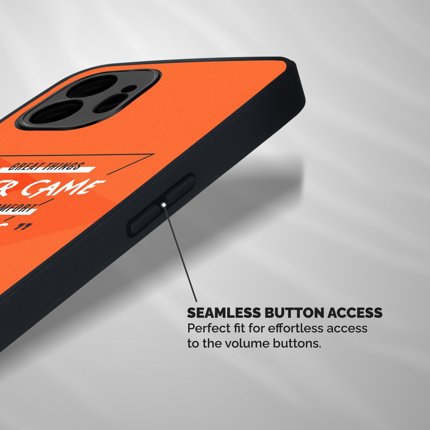 Great Things Comfort Zones Shockproof Hybrid Protection (Metal + TPU) Back Case Cover