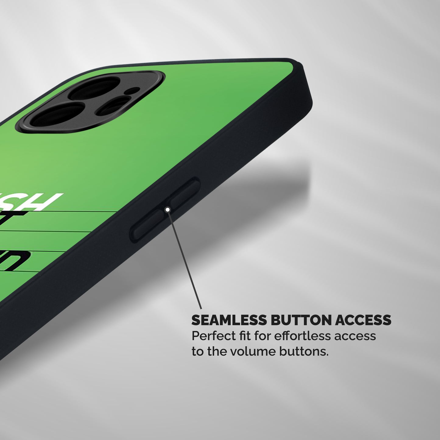 Green Finish Shockproof Hybrid Protection (Metal + TPU) Back Case Cover