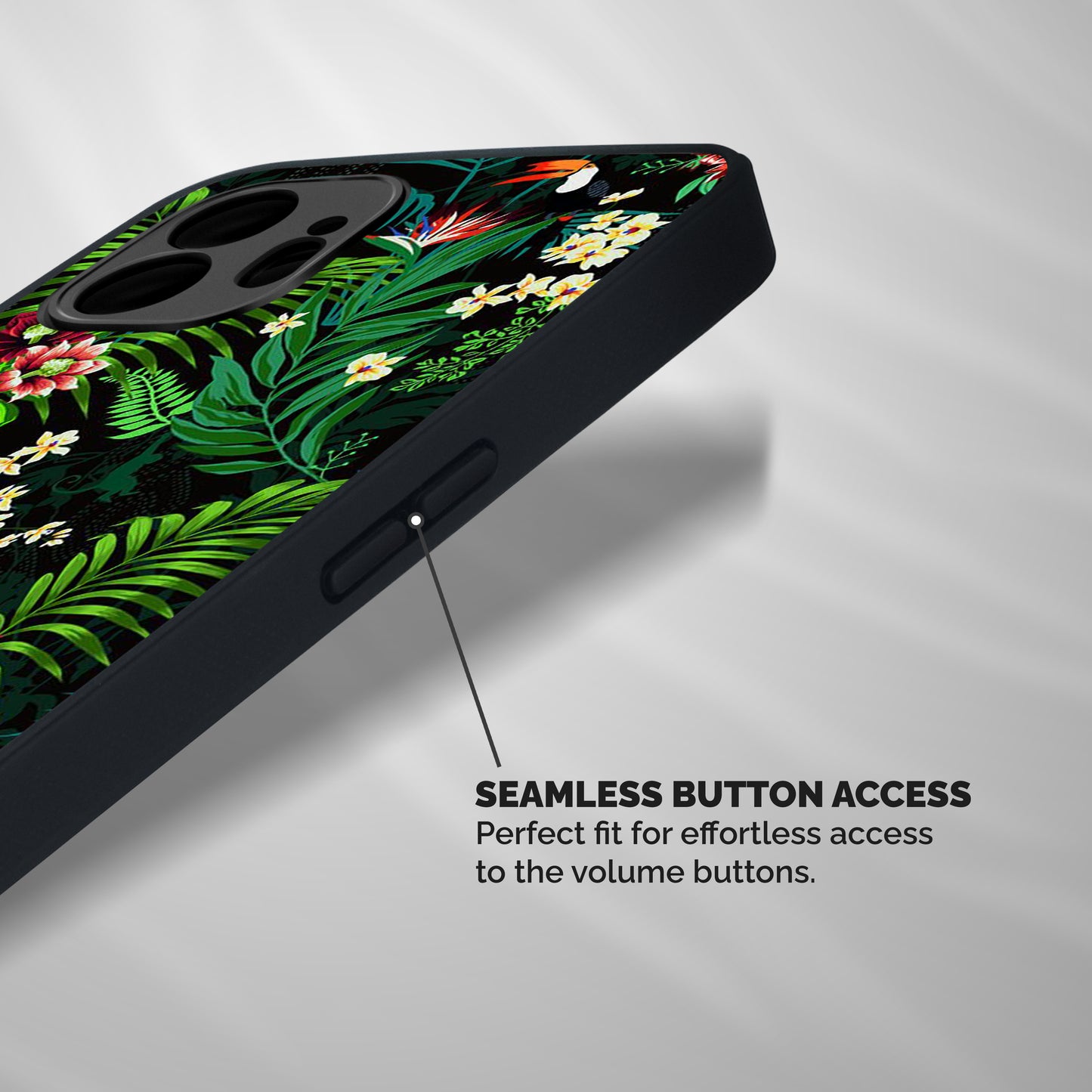 Green Leaf Design Shockproof Hybrid Protection (Metal + TPU) Back Case Cover