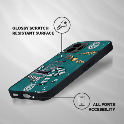 Green Scarf Shockproof Hybrid Protection (Metal + TPU) Back Case Cover