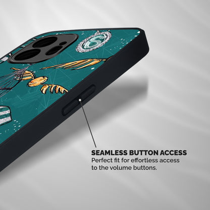 Green Scarf Shockproof Hybrid Protection (Metal + TPU) Back Case Cover
