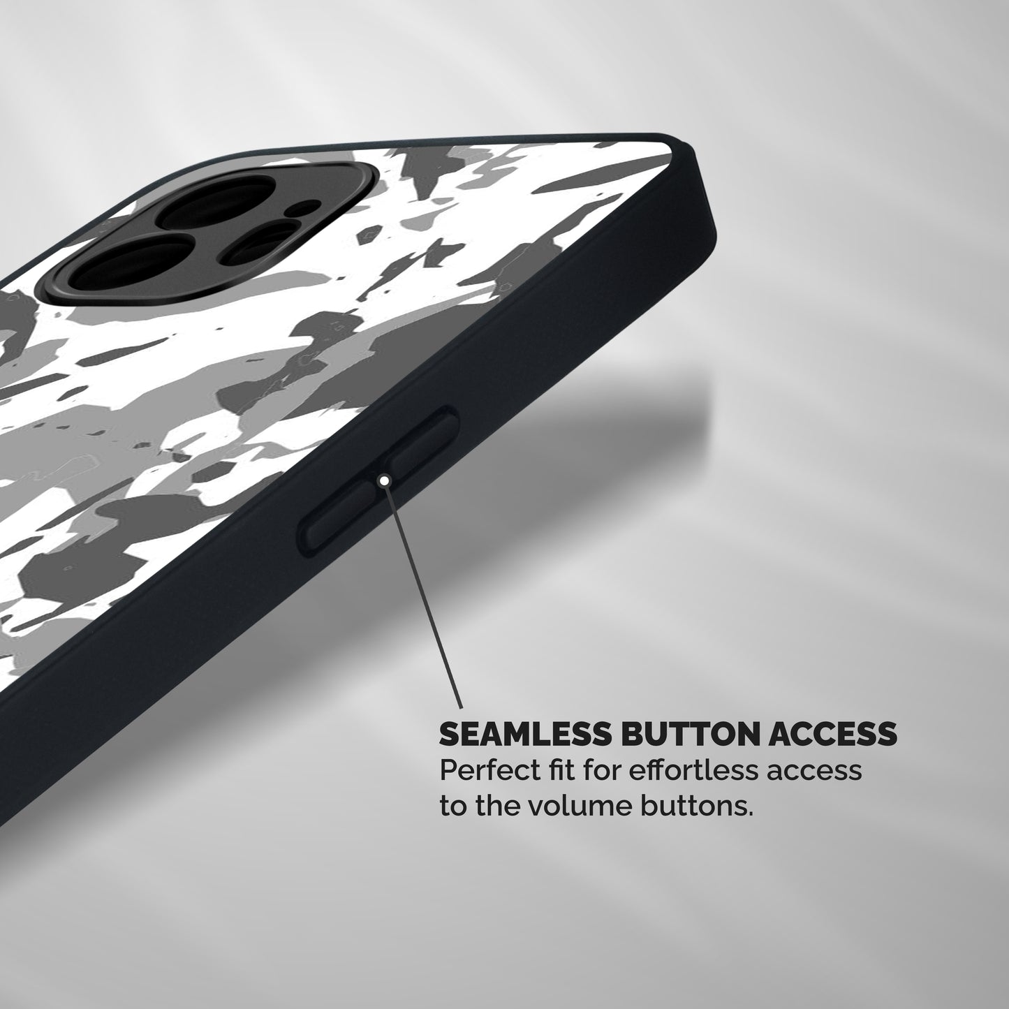 Grey Camouflage Army Shockproof Hybrid Protection (Metal + TPU) Back Case Cover