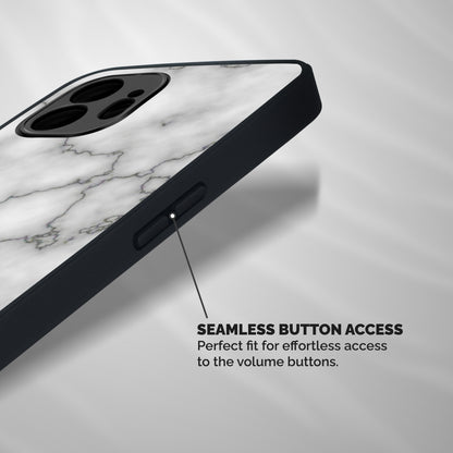 Grey Marble Shockproof Hybrid Protection (Metal + TPU) Back Case Cover