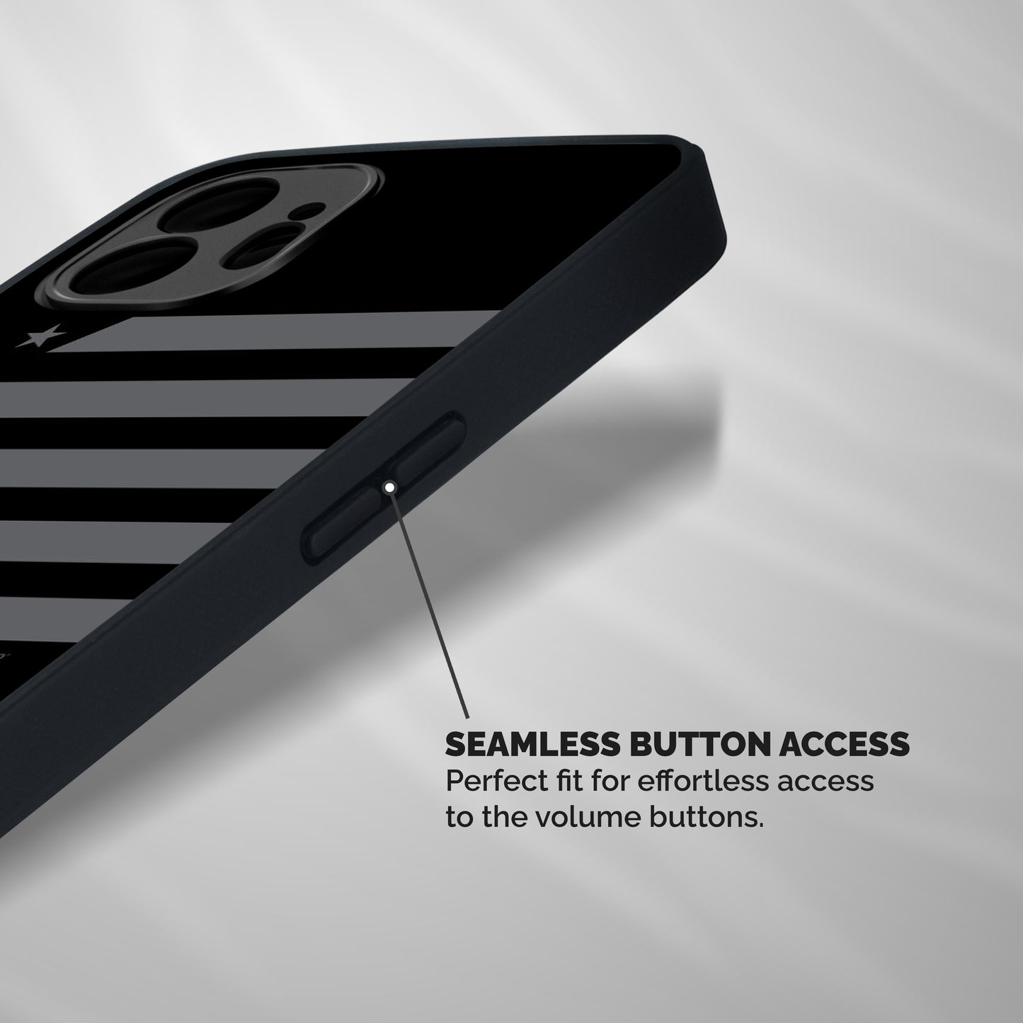 Grey Star Striped Pattern Shockproof Hybrid Protection (Metal + TPU) Back Case Cover