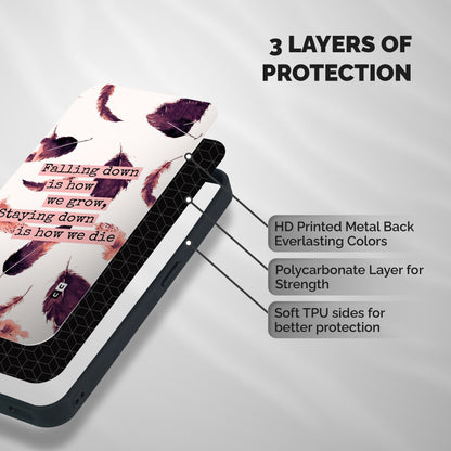 Grow Shockproof Hybrid Protection (Metal + TPU) Back Case Cover