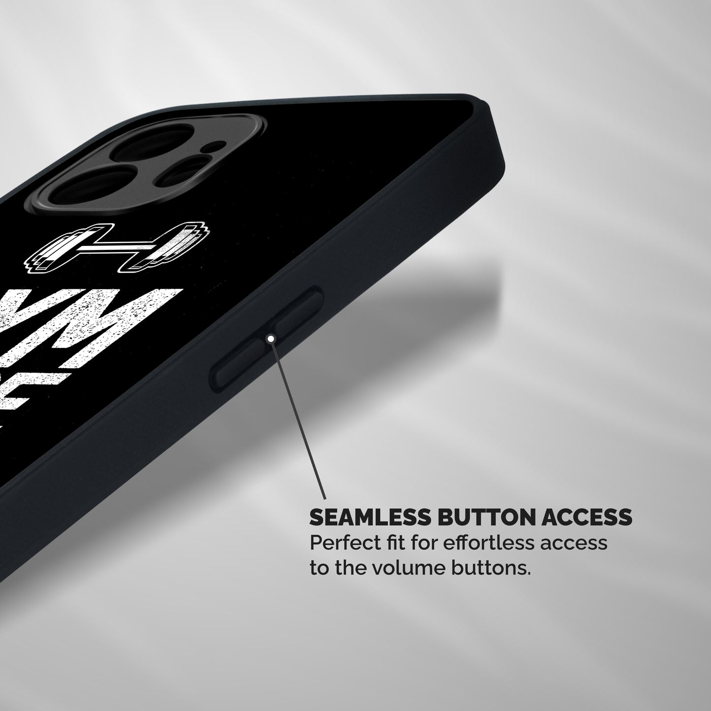 Gym Mode On Shockproof Hybrid Protection (Metal + TPU) Back Case Cover
