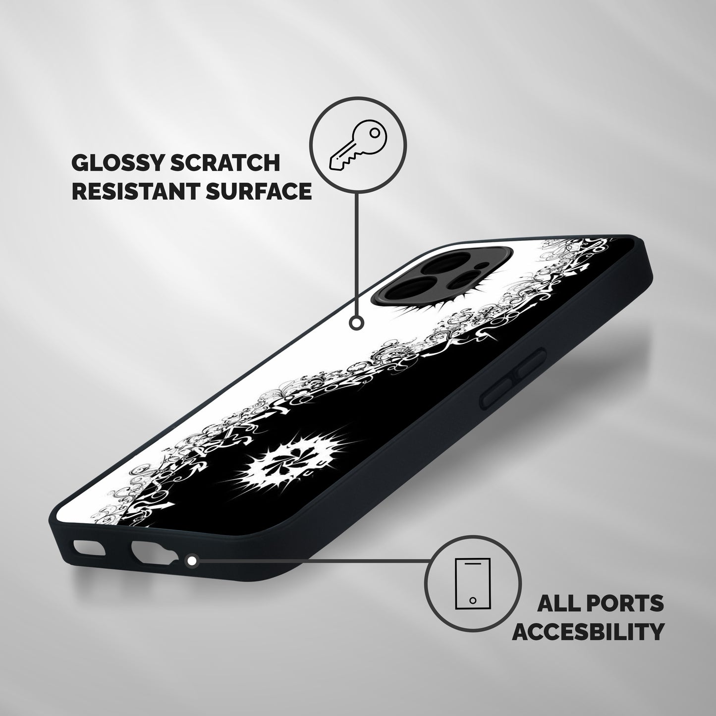 Half Peace Design Shockproof Hybrid Protection (Metal + TPU) Back Case Cover
