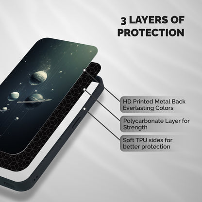 Hanging Planets Shockproof Hybrid Protection (Metal + TPU) Back Case Cover