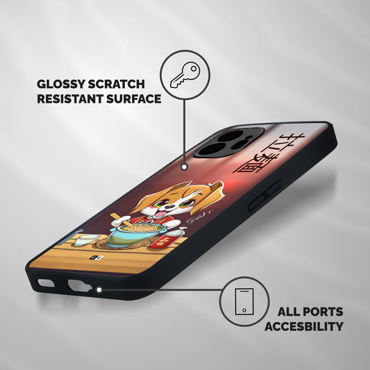 Happy Dog Cooking Shockproof Hybrid Protection (Metal + TPU) Back Case Cover