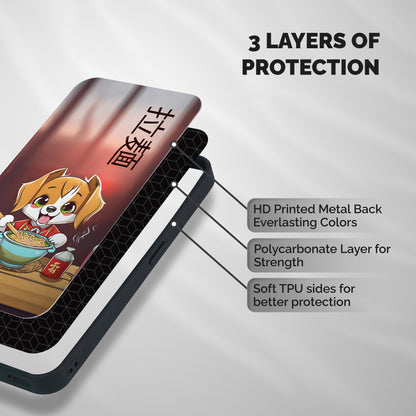 Happy Dog Cooking Shockproof Hybrid Protection (Metal + TPU) Back Case Cover