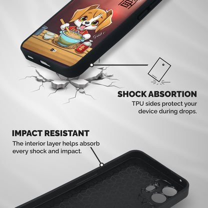 Happy Dog Cooking Shockproof Hybrid Protection (Metal + TPU) Back Case Cover