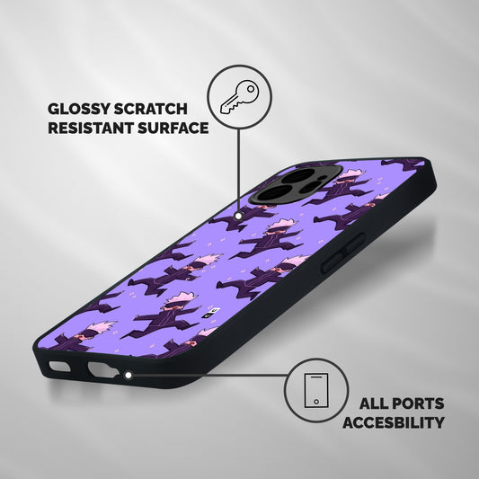 Happy Gojo Shockproof Hybrid Protection (Metal + TPU) Back Case Cover