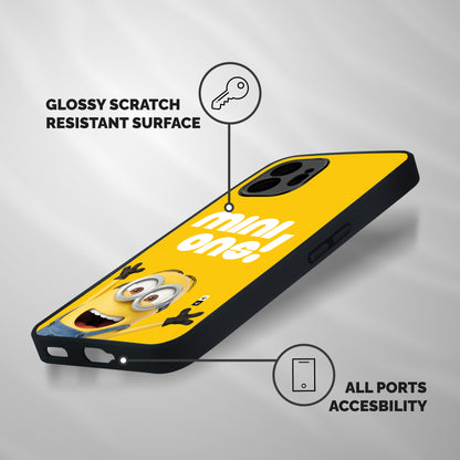 Happy Minion Shockproof Hybrid Protection (Metal + TPU) Back Case Cover