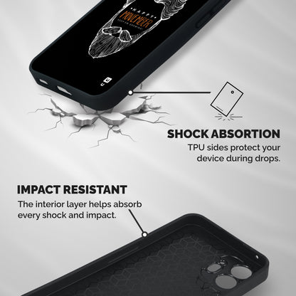 Happy Movember Black Shockproof Hybrid Protection (Metal + TPU) Back Case Cover