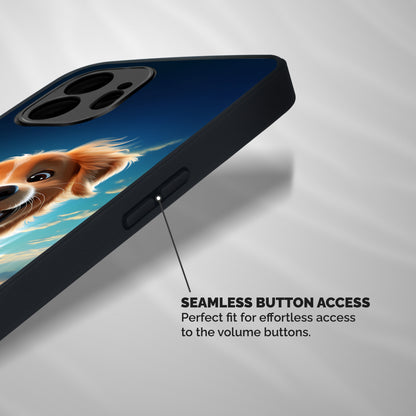 Happy Puppy Shockproof Hybrid Protection (Metal + TPU) Back Case Cover