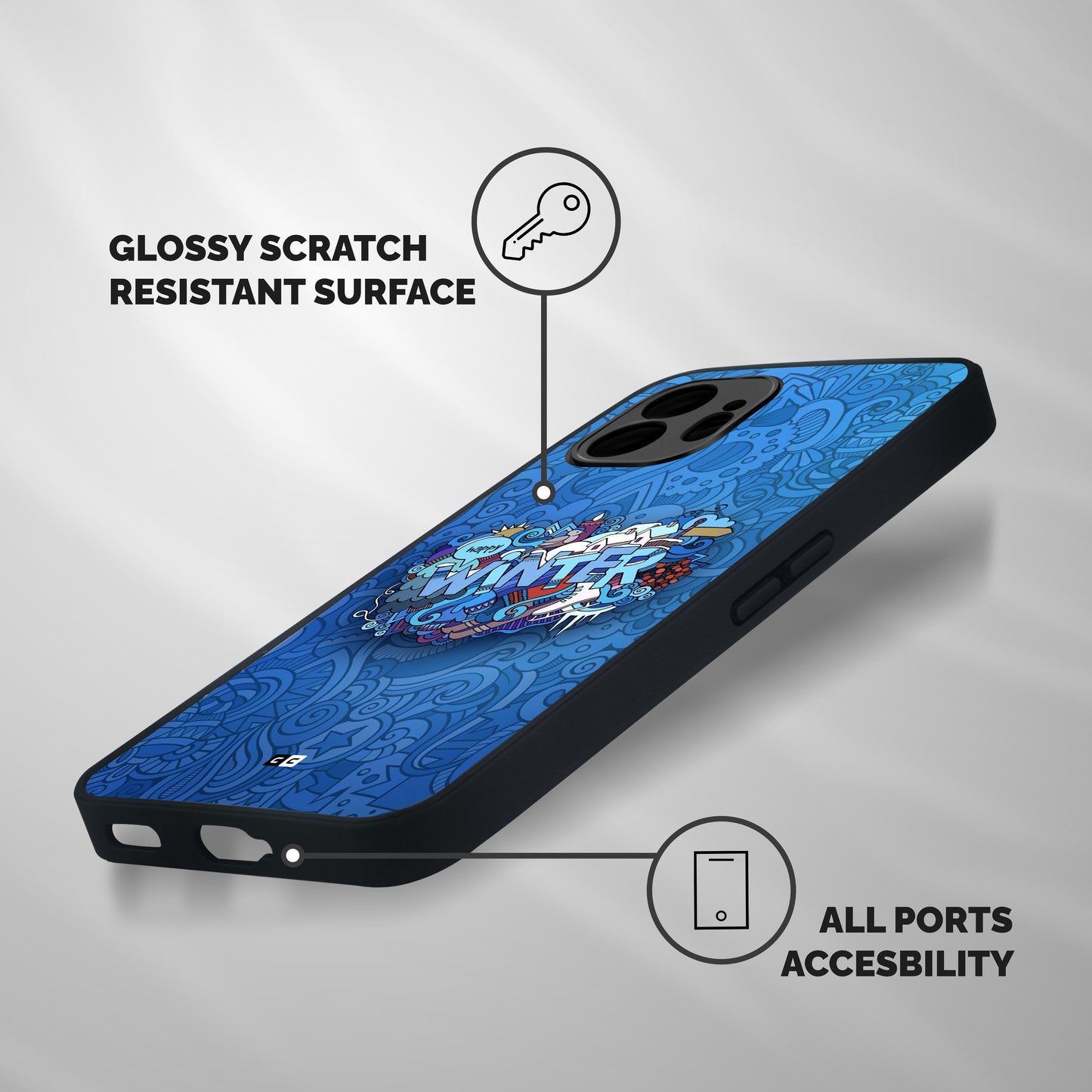 Happy Winter Shockproof Hybrid Protection (Metal + TPU) Back Case Cover