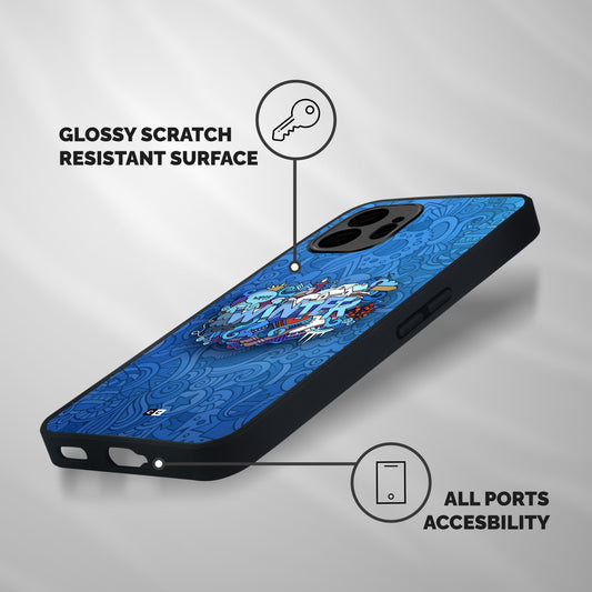 Happy Winter Shockproof Hybrid Protection (Metal + TPU) Back Case Cover
