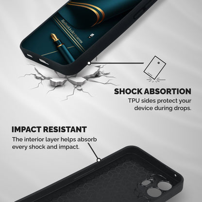Hardwork Is Key Shockproof Hybrid Protection (Metal + TPU) Back Case Cover